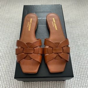 NEW Saint Laurent Tribute Slide Sandal